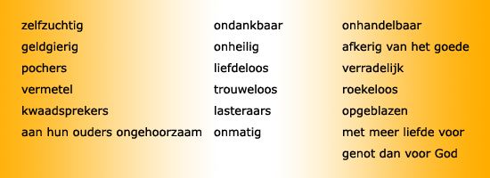 overzicht z/w